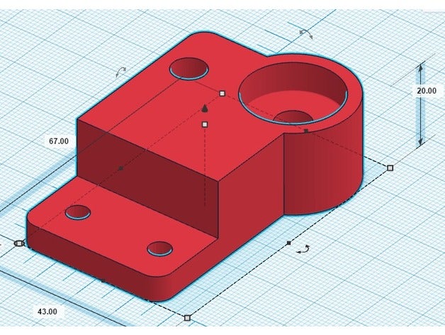 hictop prusa i3 3dp11 verbesserte z-Achse Klammern Lager 3d-Drucker Teile 8mm Spindel 3dp-11 Leitspindel die 3D print model - Mito3D