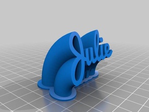 julie1 office personalizado 3d print model - Mito3D
