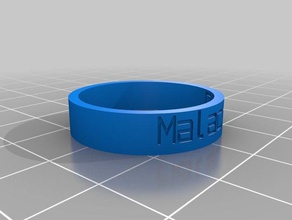 mi personalizados anillo - de adentro hacia afuera los anillos personalizado 3d print model - Mito3D