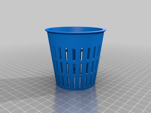 my customized parametric net pot cup hydroponics aeroponics fogponics outdoor & garden 3D print model - Mito3D
