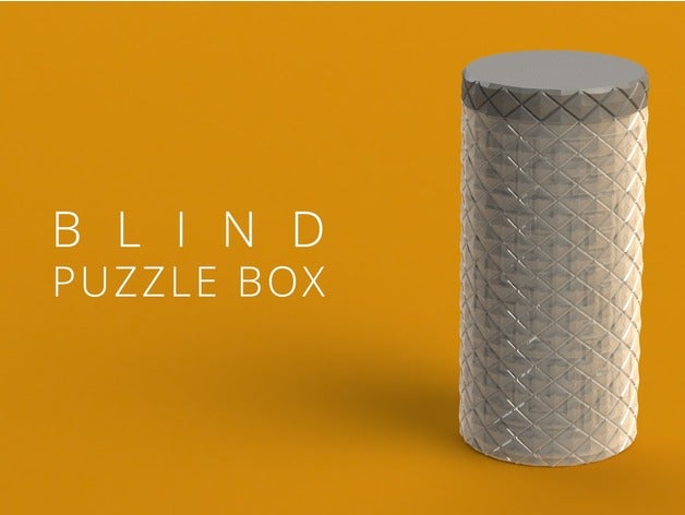 aveugle de puzzle la boîte puzzles le conteneur géométriques boîte-cadeau labyrinthe secret tube 3D print model - Mito3D