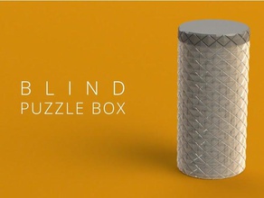 blind puzzle-box Rätsel box container geometrische Geschenk-box labyrinth Labyrinth puzzle Geheimnis geheim-container tube 3d print model - Mito3D