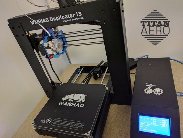 wanhao duplicador i3 v21 e3d titan aero actualización Impresora 3d extrusoras e3d-titan de 3D print model - Mito3D