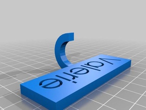 my customized create name tag small hook keys organization 3d print model - Mito3D