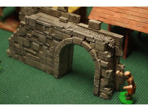arco romano edifici e strutture 28mm storico storia sassone viking wargame terreno 3d print model - Mito3D