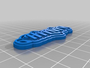 h ln y keychains customized 3d print model - Mito3D