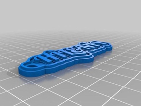 h ln y keychains customized 3d print model - Mito3D
