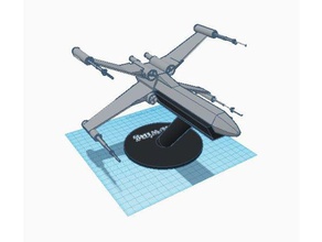 x-wing support 3d printing 3d print model - Mito3D