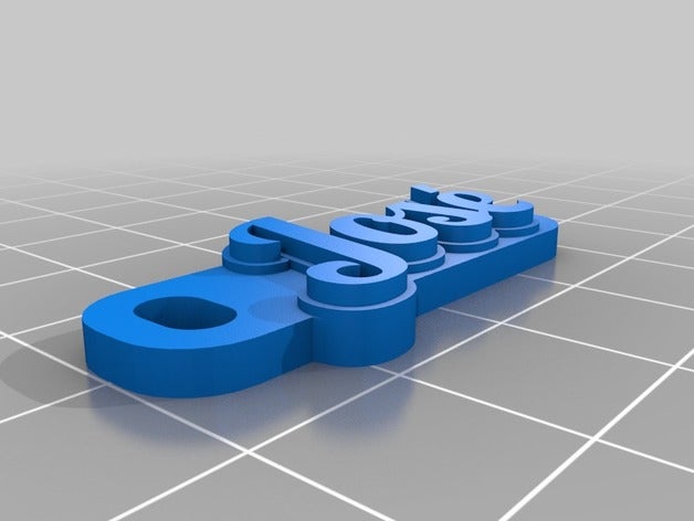 jos Schlüsselanhänger kundengebundene 3D print model - Mito3D