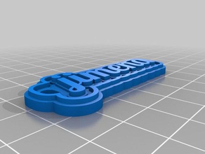 jimena llavero keychains customized 3d print model - Mito3D