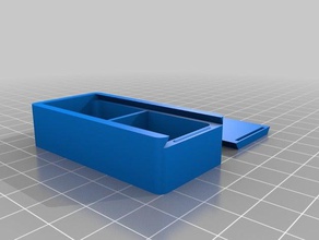 customized pill box sliding top containers 3d print model - Mito3D