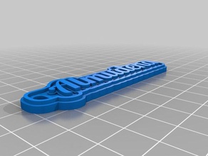 almudena keychains customized 3d print model - Mito3D