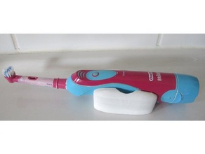 titolare spazzolino da denti elettrico a due posizioni bagno oral-b 3d print model - Mito3D