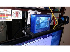 easy print monitor shelf computer accessori per casa office mensola 3d print model - Mito3D