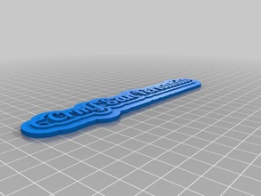 llavero crmf Schlüsselanhänger kundengebundene 3d print model - Mito3D