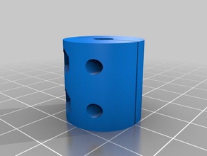 meu personalizados paramétrico z-eixo de engate deslizante da haste rosca acoplamento Impressora 3d peças personalizado 3d print model - Mito3D