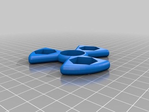 3 nut spinner toys & games customized 3d print model - Mito3D