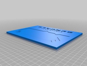 superbowl 23 placca La stampa 3d 3d print model - Mito3D