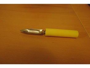 pelar mango del cuchillo cocina y comedor la manija el peeling 3d print model - Mito3D