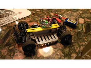 losi 1 24 chassis bigger battery r c vehicles my mom t-rex rc car sct 3d print model - Mito3D