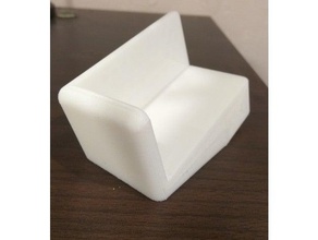 business card hoider tilted office 3d print model - Mito3D