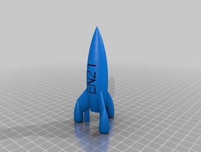 il mio personalizzato razzo ornamento arredamento su misura 3d print model - Mito3D
