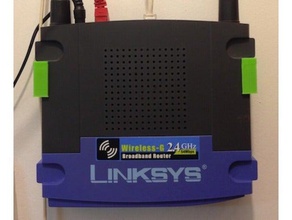 linksys wrt54g router ap wall mount electronics 3d print model - Mito3D