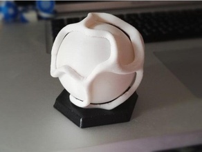 support de présentation la balle vigne art base pied le stand soutien 3d print model - Mito3D