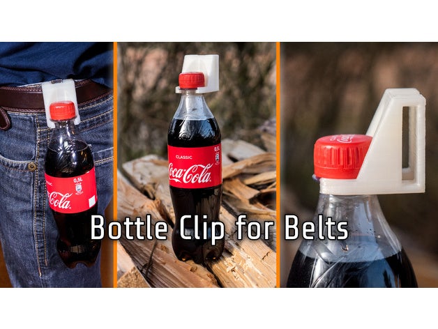 bottle clip belts sport & outdoors belt coca cola 3D print model - Mito3D