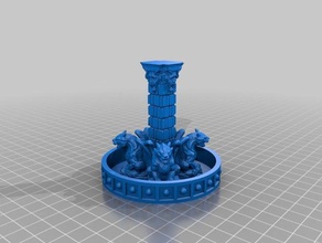 28mm 30mm rpg gargoyle fontana di variante giochi dungeon dungeons dragons la 3d print model - Mito3D