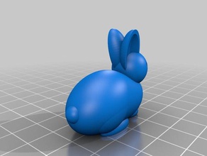 mon personnalisés lapin animaux personnalisé 3d print model - Mito3D