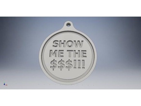 show me coins & badges keychain 3d print model - Mito3D