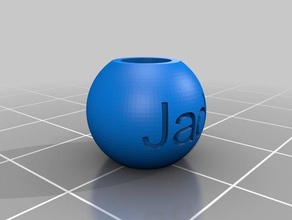 jada charm recessed 15 jewelry customized 3d print model - Mito3D