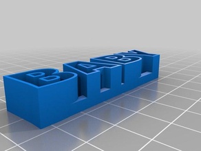 il mio testo personalizzato di archiviazione sculture su misura 3d print model - Mito3D