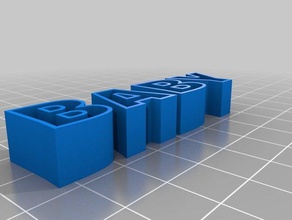 meine angepasste text-Speicher Skulpturen kundengebundene 3d print model - Mito3D