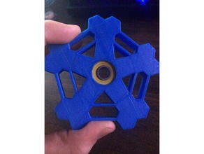 snowflake spinner toy & game accessories fidget fidget-toy hand 3d print model - Mito3D