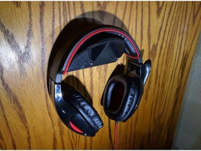 headphone hook office headphones hoook hanger holder 3d print model - Mito3D
