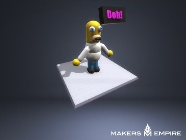 homer sanat 3D print model - Mito3D