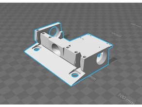 mini sumo chassis diy mini-sumo Roboter-chassis 3d print model - Mito3D