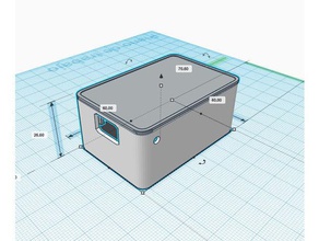 wemos d1 mini enclosure magnets bl-5c nokia battery & sensors space electronics 3d print model - Mito3D