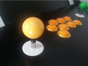zippy joystick cover plate video games arcade bartop game stick 3d print model - Mito3D