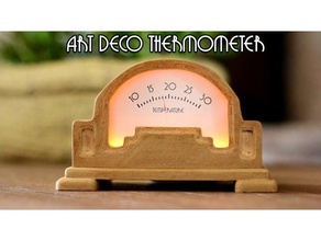 art deco termômetro analógico usando arduino diy 3d print model - Mito3D