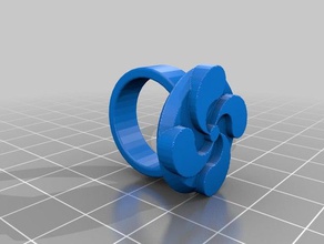 lauburu anneau les anneaux le basque pays 3d print model - Mito3D
