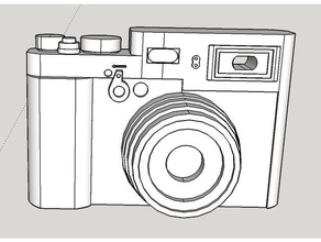 vintage-Kamera Kamera jahrgang 3d print model - Mito3D