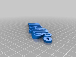 özelleştirilmiş iamburny benim metin - isim Anahtarlık keyfob organizasyon 3d print model - Mito3D