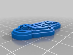 lara chaveiros personalizado 3d print model - Mito3D