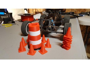 1 10 échelle d'orange baril r c véhicules 3d print model - Mito3D