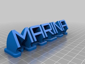 marina ofis özelleştirilmiş 3d print model - Mito3D