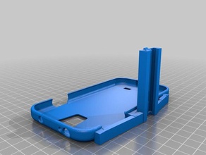 nerf gun attachment case galaxy s4 toys & games blaster rail weapon phonecase samsung 3d print model - Mito3D