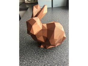 lowpoly tavşan sanat 3d print model - Mito3D